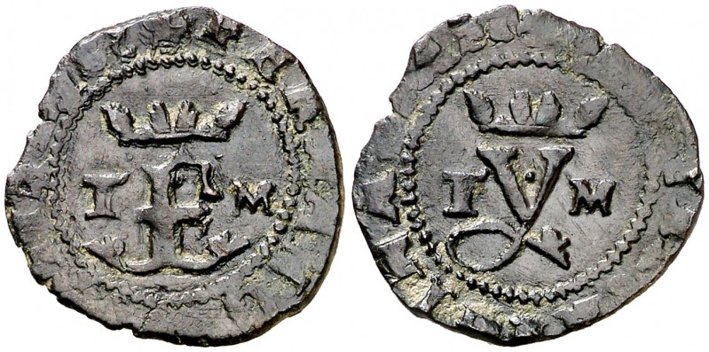 Reyes Católicos. Toledo. M. 1 blanca. (AC. 53). 1,46 g. Escasa así. MBC+.