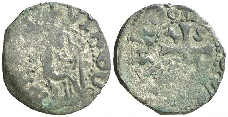1526. Carlos I. Puigcerdà. 1 diner. (AC. 16) (Cru.C.G. 3828). 0,91 g. Rara. MBC-...