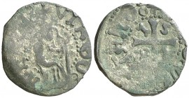 1526. Carlos I. Puigcerdà. 1 diner. (AC. 16) (Cru.C.G. 3828). 0,91 g. Rara. MBC-.