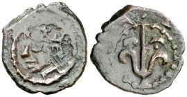 s/d. Felipe III. Lleida. 1 diner. (AC. 42) (Cru.C.G. 3774). 0,53 g. Busto a izquierda. Ex Áureo 23/01/2002, nº 1056. MBC.