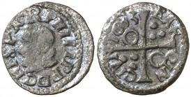 1633. Felipe IV. Barcelona. 1 diner. (AC. 9) (Cru.C.G. 4422j). 0,76 g. Rara. MBC-/MBC.