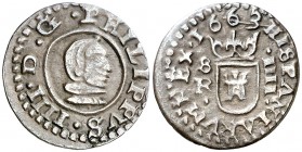 1663. Felipe IV. Sevilla. R. 4 maravedís. (AC. 268). 1 g. Atractiva. MBC+.