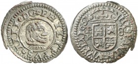 1662. Felipe IV. Burgos. R. 8 maravedís. (AC. 303). 2,58 g. MBC+.