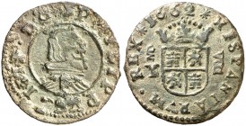 1662. Felipe IV. MD (Madrid). Y. 8 maravedís. (AC. 361). 2,34 g. MBC+.