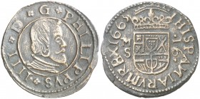 1663. Felipe IV. M (Madrid). S. 16 maravedís. (AC. 475). 3,62 g. MBC+.