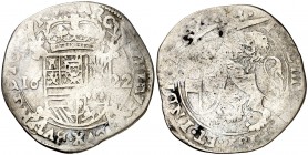 1622. Felipe IV. Bruselas. 1 escalín. (Vti. 565) (Vanhoudt 648.BS). 5 g. BC+/BC.