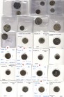 Lote de 26 monedas catalanas, de Alfons IV a la Guerra dels Segadors, la mayoría en cobre. Imprescindible examinar. BC/MBC-.