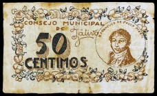 Játiva (Valencia). 50 céntimos. (T. 853) (KG. 426). Manchitas. MBC-.
