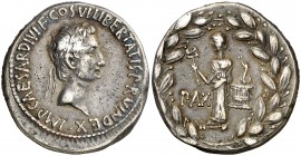 (28 a.C.). Octavio Augusto. Efeso. Cistóforo. (Spink 1533) (S 218) (RIC. 476). 11,84 g. MBC+.