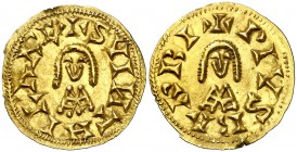 Suinthila (621-631). Barbi (Antequera). Triente. (CNV. 284.3) (R.Pliego 366d). 1,40 g. Bella. EBC.