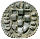 Comtat d'Urgell. Teresa d'Entença (1314-1328). Balaguer. Pugesa. (Cru.V.S 131var) (Cru.C.G 1948var). 0,53 g. T gótica. Escasa así. EBC-.