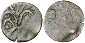 Bellpuig. Ardit. (Cru.L. 1387) (Cru.C.G 3664) 1,73 g. Falsa de época, posteriormente autentificada. Rara. MBC-.