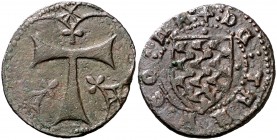 Tarragona. Senyal. (Cru.L. 2150.1) (Cru.C.G. 3866). 4,70 g. Escasa así. MBC+.