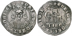 Enrique IV (1454-1474). Jaén. Cuartillo. (AB. 746 var). 3,31 g. Buen ejemplar. Escasa así. MBC+.