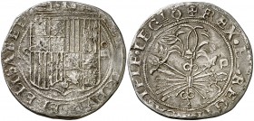 Reyes Católicos. Sevilla. 4 reales. (AC. 564). 12,75 g. MBC-/MBC.