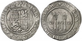 s/d (1544). Juana y Carlos. México. A. 4 reales. (AC. 132). 13,25 g. Buen ejemplar. Rara y más así. EBC-.