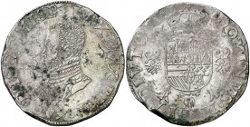 1576. Felipe II. Amberes. 1 escudo felipe. (Vti. 1203) (Vanhoudt 298.AN). 34,38 g. Golpecitos. (MBC+).