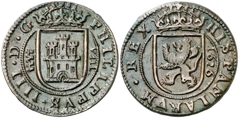 1626. Felipe IV. Segovia. 8 maravedís. (AC. 391). 5,79 g. Bella. Escasa así. EBC...