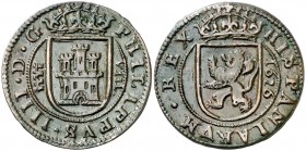 1626. Felipe IV. Segovia. 8 maravedís. (AC. 391). 5,79 g. Bella. Escasa así. EBC-.