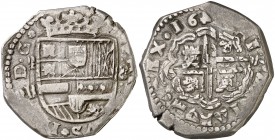 163 (sic). Felipe IV. MD (Madrid). B. 8 reales. (AC. 1274). 27,23 g. Atractiva. Ex Colección Isabel de Trastámara 25/05/2017, nº 329. Muy rara. MBC....