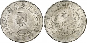 s/d (1927). China. 1 dólar. (Kr. 318a.1). 26,26 g. AG. Bella. Escasa así. EBC+.