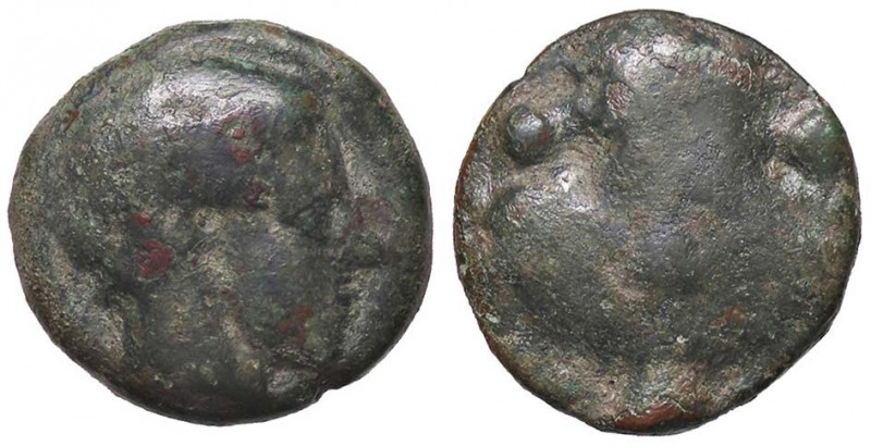 GRECHE - SICILIA - Selinunte - Hexas - Testa di Sileno a d. /R Foglia di appio, ...