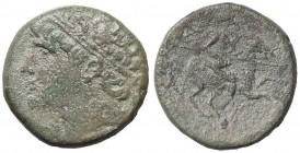 GRECHE - SICILIA - Siracusa - Gerone II (274-216 a.C.) - AE 27 - Testa diademata di Gerone a s. /R Cavaliere con lancia su cavallo a d. (AE g. 15,61)...