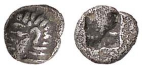 GRECHE - IONIA - Kolophon - Tetartemorion - Testa di Apollo a s. /R Quadripartit...