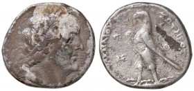 GRECHE - RE TOLEMAICI - Tolomeo II, Filadelfo (285-246 a. C.) - Tetradracma - Testa diademata a d. /R Aquila su fulmine a s. (AG g. 14)
MB