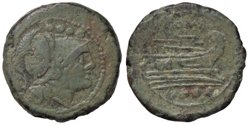 ROMANE REPUBBLICANE - ANONIME - Monete post-semilibrali (215-211 a.C.) - Triente...