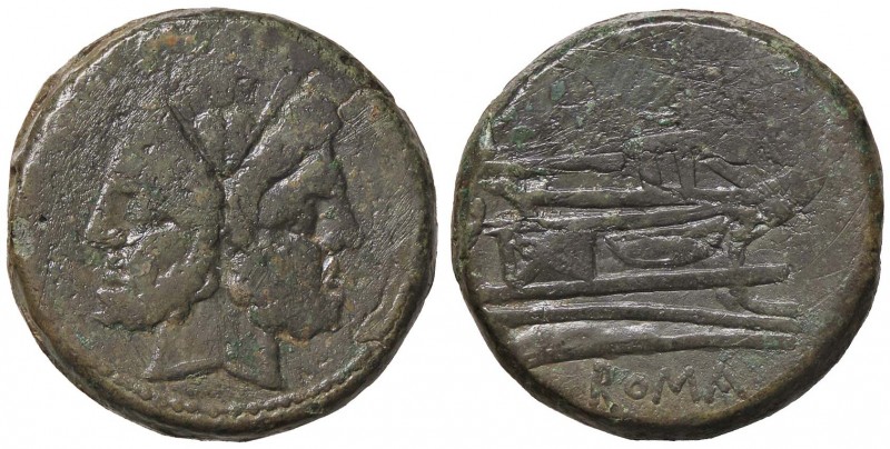ROMANE REPUBBLICANE - ANONIME - Monete senza simboli (dopo 211 a.C.) - Asse - Te...