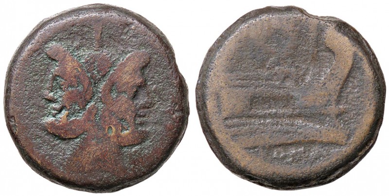 ROMANE REPUBBLICANE - ANONIME - Monete senza simboli (dopo 211 a.C.) - Asse - Te...