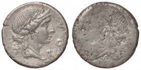 ROMANE REPUBBLICANE - AEMILIA - Man. Aemilius Lepidus (114-113 a.C.) - Denario - Busto di Roma a d. /R Incuso del D/ B. 7; Cr. 291/1 (AG g. 3,73)
BB