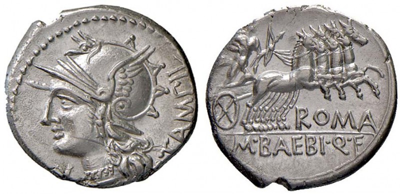 ROMANE REPUBBLICANE - BAEBIA - M. Baebius Q. f. Tampilus (137 a.C.) - Denario - ...