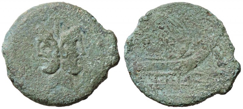 ROMANE REPUBBLICANE - CALPURNIA - L. Calpurnius Piso Frugi (90 a.C.) - Asse - Te...