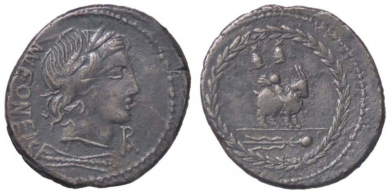 ROMANE REPUBBLICANE - FONTEIA - Man. Fonteius C. f. (85 a.C.) - Denario - Testa ...