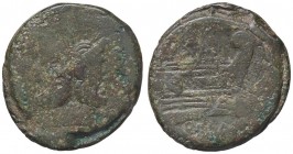ROMANE REPUBBLICANE - MAIANIA - C. Maianus (153 a.C.) - Asse - Testa di Giano /R Prua di nave a d. Cr. 203/2 (AE g. 26,22)
MB
