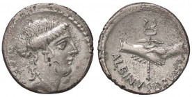 ROMANE REPUBBLICANE - POSTUMIA - C. Postumius (74 a.C.) - Denario - Testa della Pietà a d. /R Due mani che si stringono reggendo un caduceo B. 10; Cr....