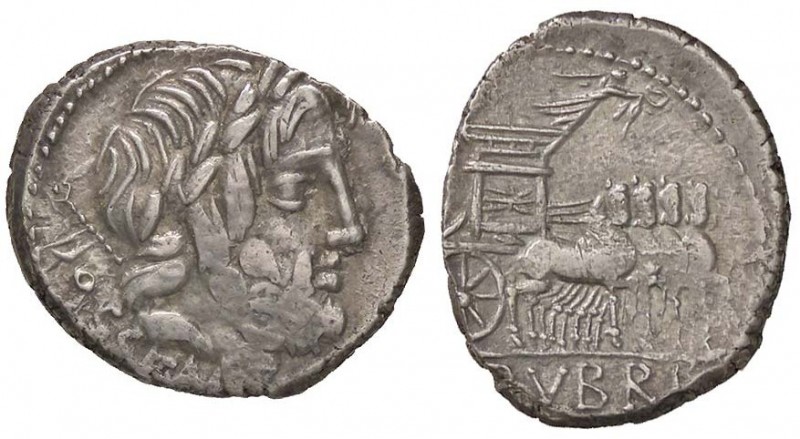 ROMANE REPUBBLICANE - RUBRIA - L. Rubrius Dossenus (87 a.C.) - Denario - Testa d...