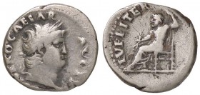 ROMANE IMPERIALI - Nerone (54-68) - Denario - Testa laureata a d. /R Giove Custos seduto a s. con fulmine e scettro C. 123; RIC 47 (AG g. 3,25)
qBB