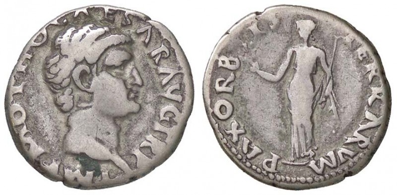 ROMANE IMPERIALI - Otone (69) - Denario - Testa a d. /R La Pace stante a s. con ...