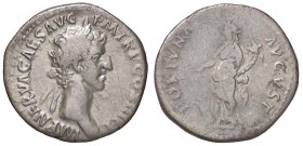 ROMANE IMPERIALI - Nerva (96-98) - Denario - Testa laureata a d. /R La Fortuna stante a s. con timone e cornucopia C. 66; RIC 16 (AG g. 3)
MB