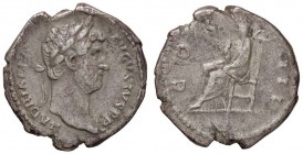 ROMANE IMPERIALI - Adriano (117-138) - Denario - Testa laureata a d. /R Il Pudore velato seduto a s. C. 395; RIC 343 (AG g. 3,26)
BB+