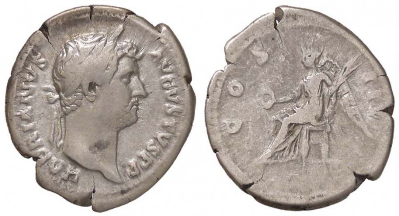 ROMANE IMPERIALI - Adriano (117-138) - Denario - Testa laureata a d. /R La Vitto...