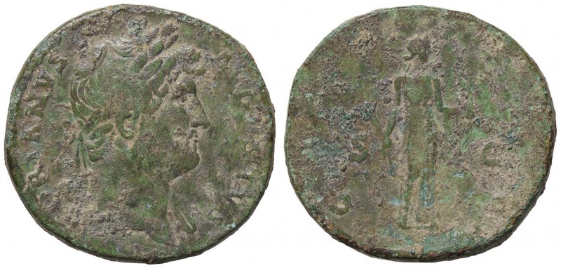 ROMANE IMPERIALI - Adriano (117-138) - Sesterzio - Testa laureata a d. /R Diana ...