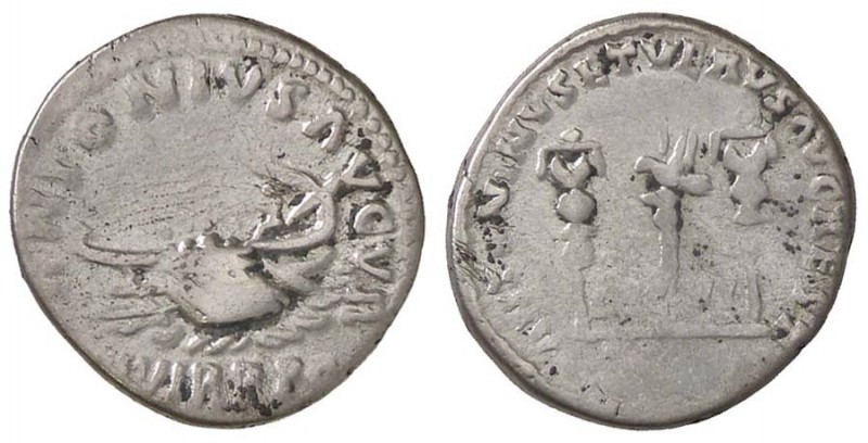 ROMANE IMPERIALI - Marco Aurelio (161-180) - Denario - Galera andante a s. /R LE...