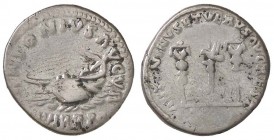 ROMANE IMPERIALI - Marco Aurelio (161-180) - Denario - Galera andante a s. /R LEG VI, aquila legionaria tra due insegne C. 83 (10 Fr., Marc'Antonio); ...