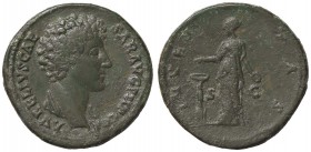 ROMANE IMPERIALI - Marco Aurelio (161-180) - Sesterzio - Testa a d. /R La Giovinezza a s. mette incenso in un candelabro C. 392 (AE g. 22,78)
qSPL/BB...