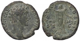 ROMANE IMPERIALI - Marco Aurelio (161-180) - Asse - Testa giovanile a d. /R L'Onore stante a d. con scettro e cornucopia C. 239 NC (AE g. 8,86)
BB+
