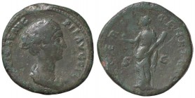 ROMANE IMPERIALI - Faustina II (moglie di M. Aurelio) - Sesterzio - Busto diademato a d. /R Venere stante a s. con un infante in fasce e una mela C. 2...